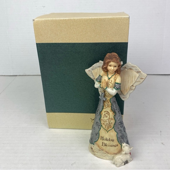Elements Holiday Blessing 82050 Collectible Figurine Angel Barbara McDonald 2007 - Picture 1 of 8